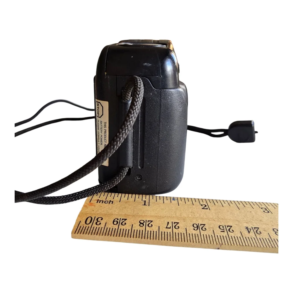 Canon Black Camera with Flash